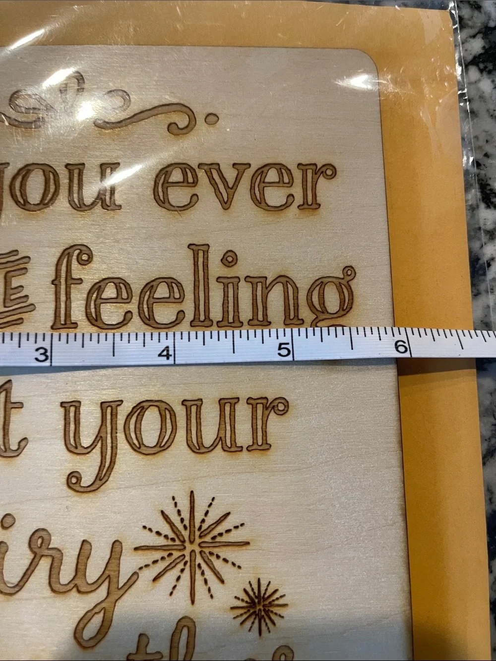 Wooden Greeting Card & Sign– Fairy Godmother Design